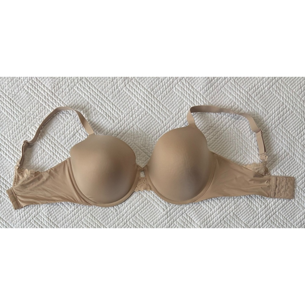 Maidenform Women's 34DD Bra Tan Neutral Padded Underwire Adjustable Normcore
